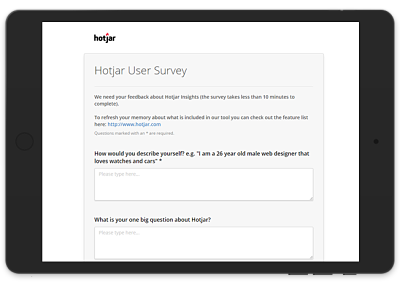 Hotjar User Surveys